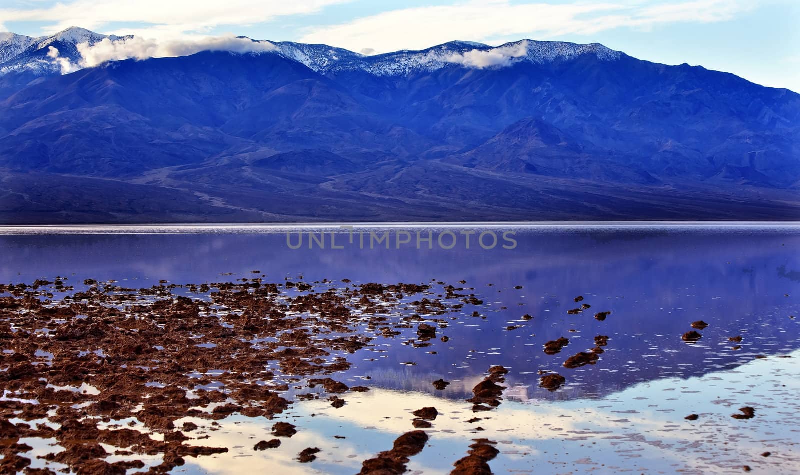 Salt Badwater Basin Death Valley National Park California Lowest spot in the Western Hemisphere 282 Feet below Sea Level