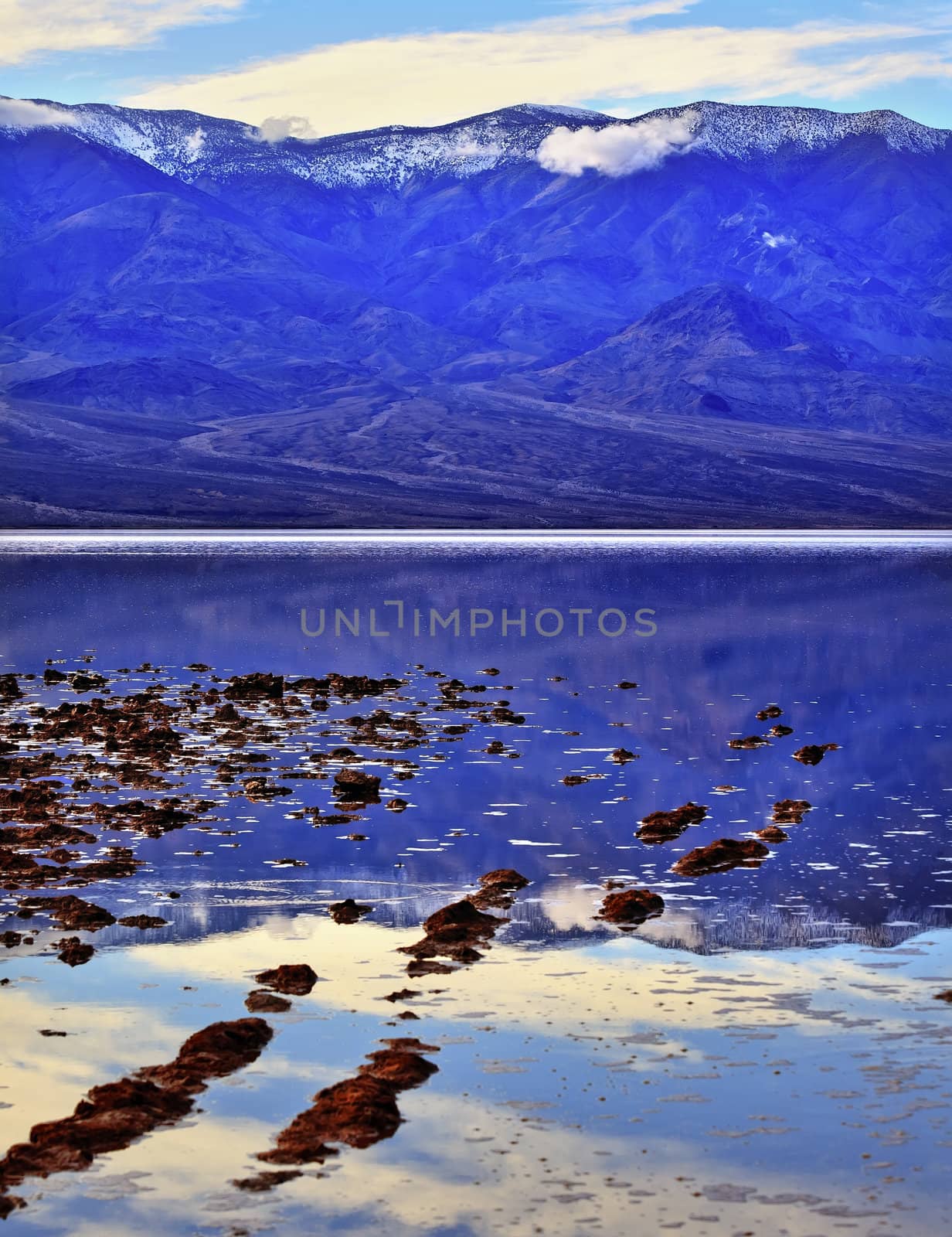 Salt Badwater Basin Death Valley National Park California Lowest spot in the Western Hemisphere 282 Feet below Sea Level