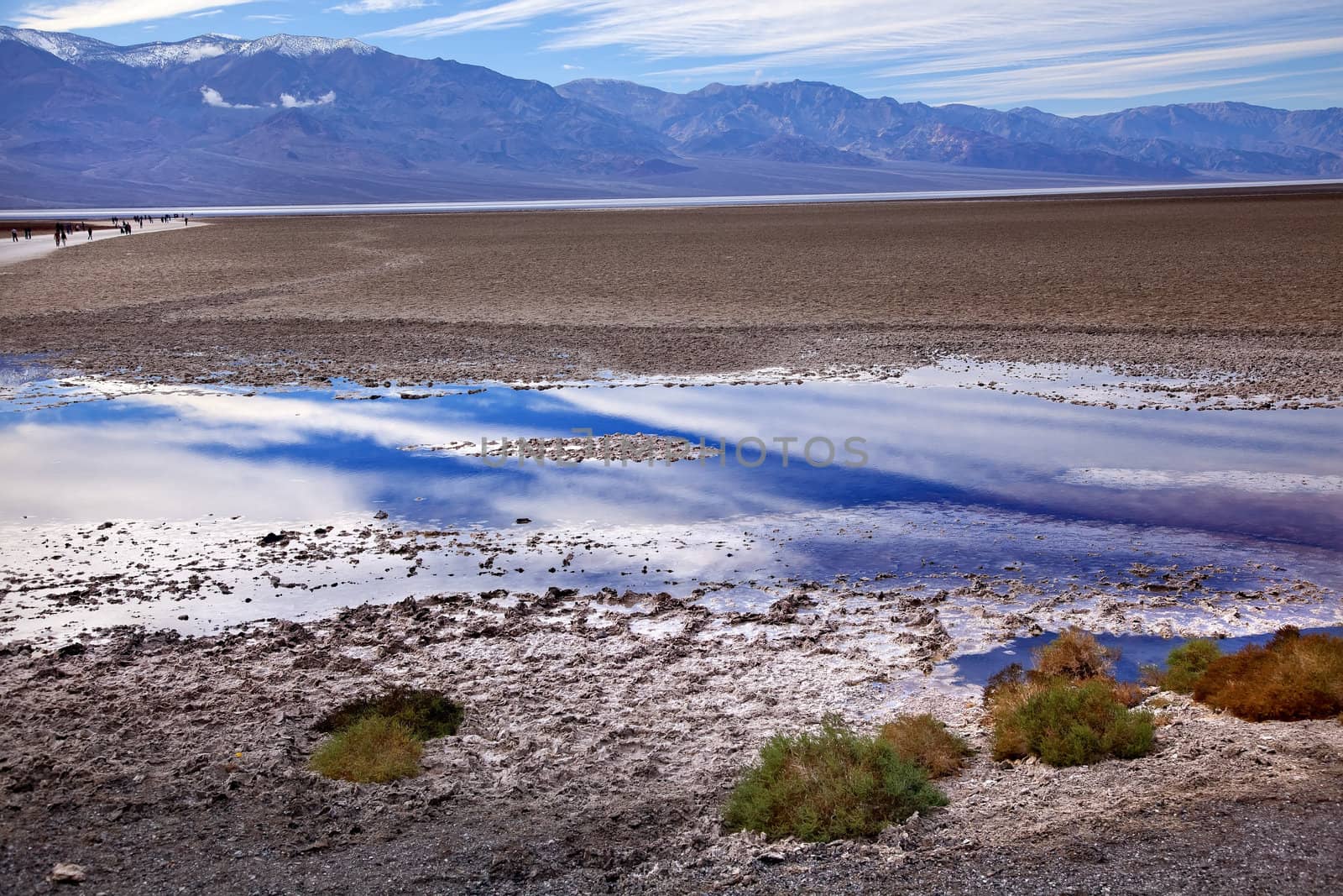 Badwater Panamint Mountains Death Valley National Park Californi by bill_perry