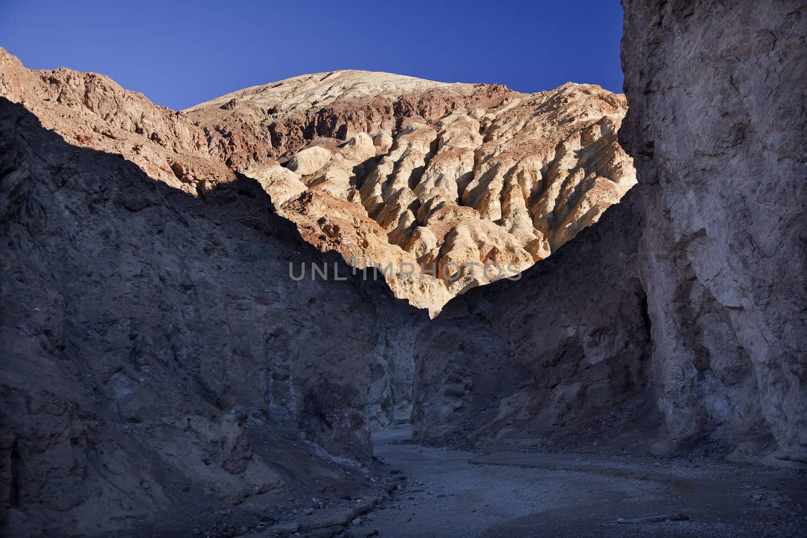 Golden Canyon Entrance Road Death Valley National Park California