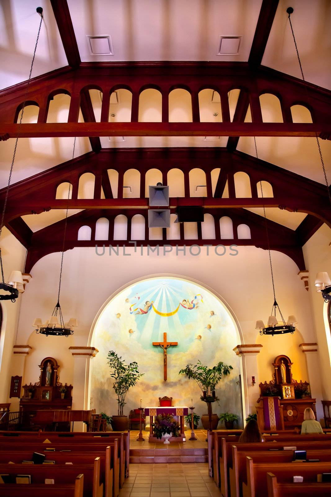 Immaculate Conception Church Interior Old San Diego Town Califor by bill_perry