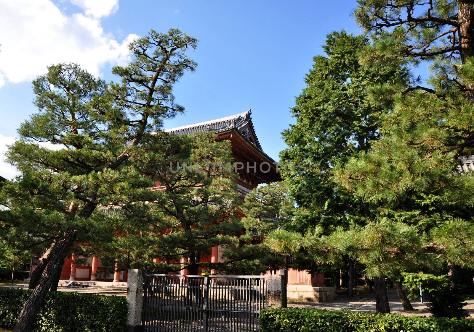 Famous Daitokuji (Daitoku-ji) Temple. Buddhist zen temple of Rinzai school, in Kyoto, Japan