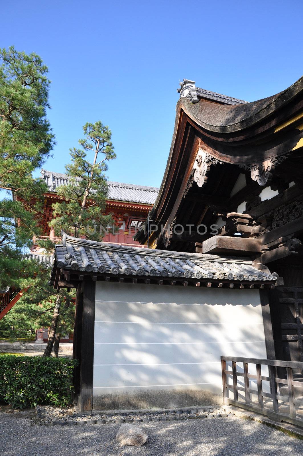 Famous Daitokuji (Daitoku-ji) Temple. Buddhist zen temple of Rinzai school, in Kyoto, Japan