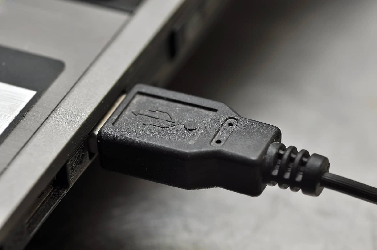 Plug the USB jump drive to a laptop