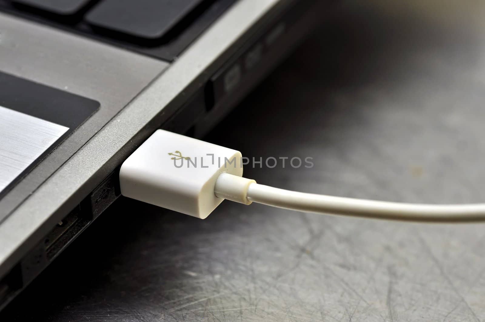 Plug the USB jump drive to a laptop