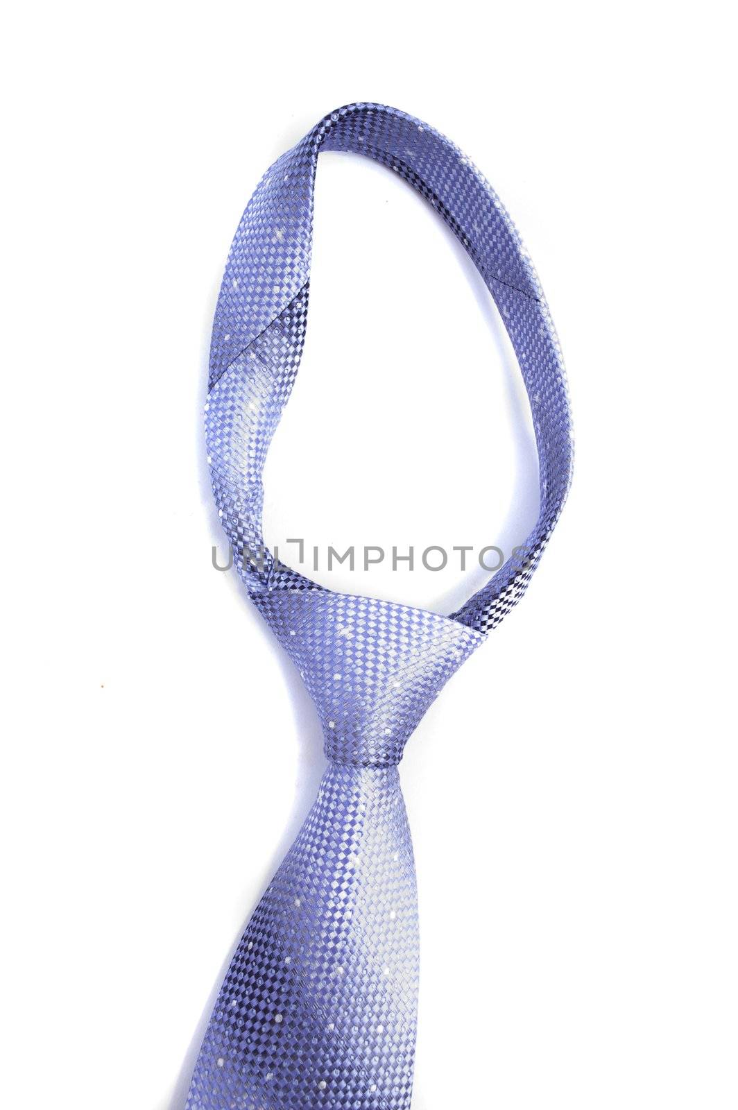 fragment of a tie on a white background