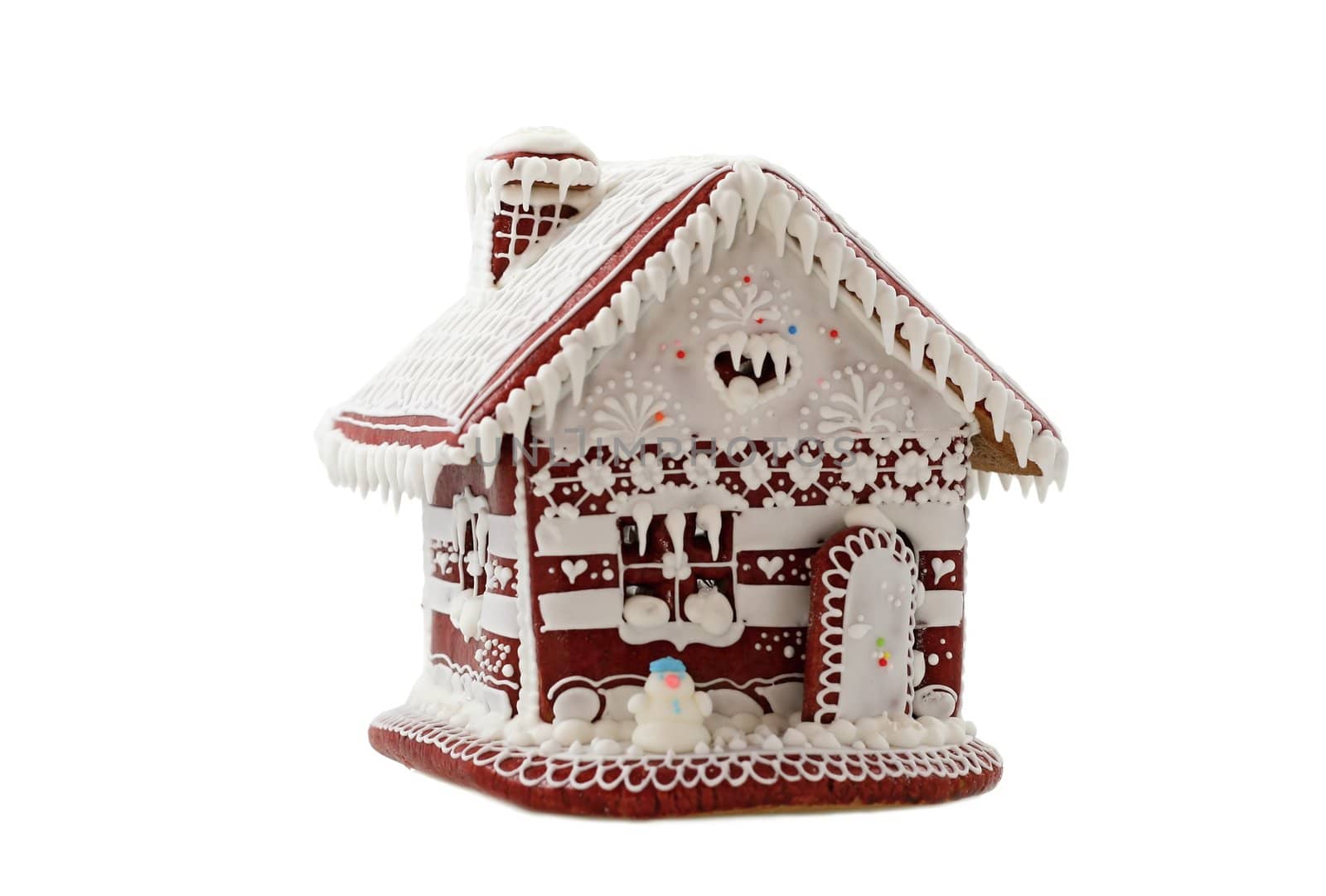 Gingerbread House on a white background