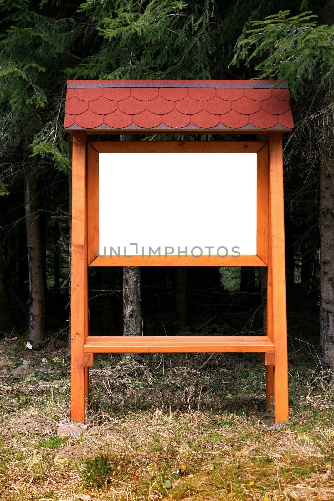 Blank wood sign, board