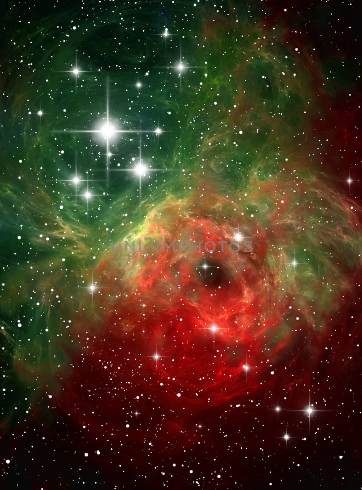 Colorful space nebula ( abstract background )