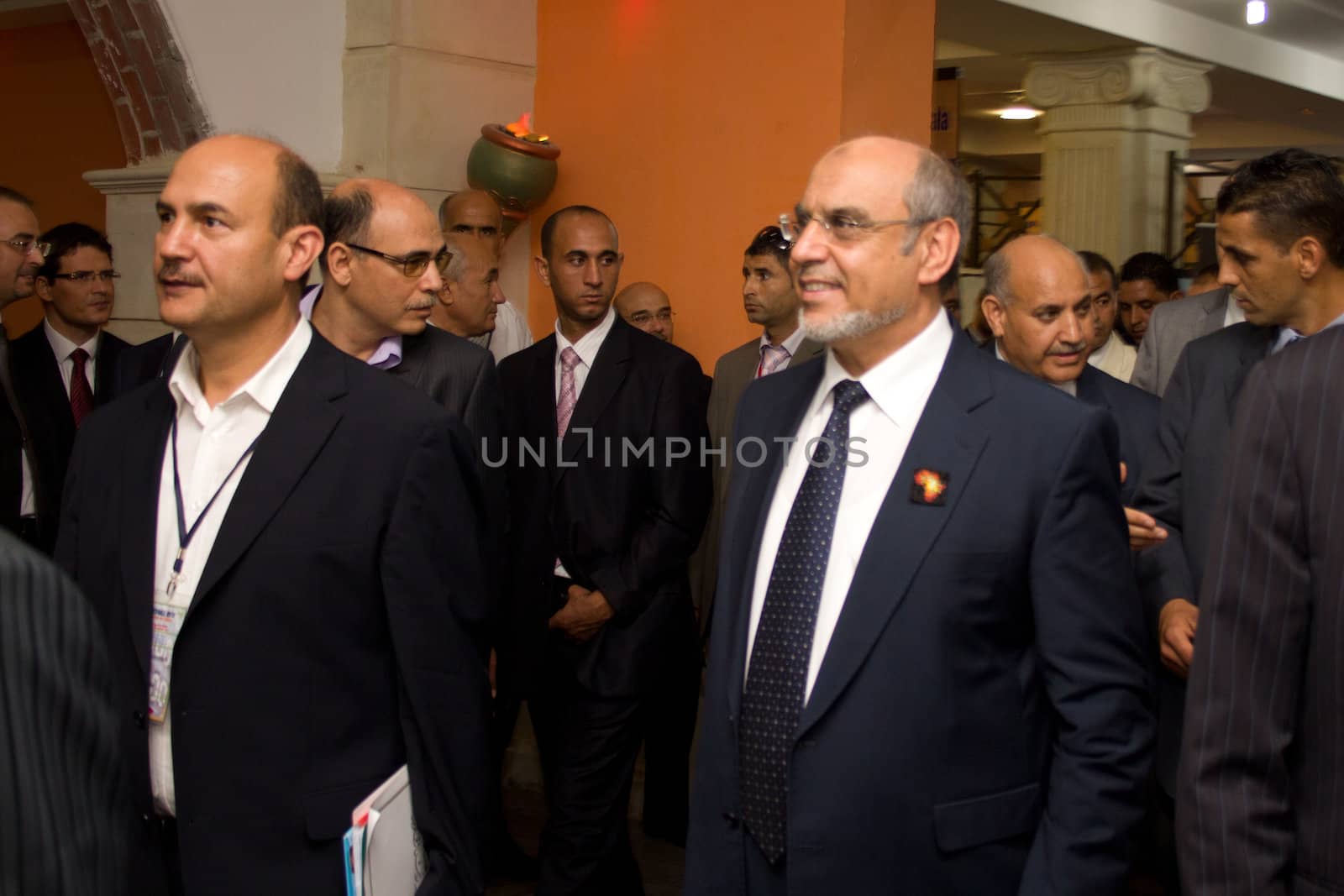 Hammamet – September 19: Mr Hamadi Jebali, Head of the Tunisian Government at the inauguration of the ICT4ALL Exibition held at the Congress and Exhibition Center of Medina-Hammamet in Yasmine Hammamet, Tunisia on September 19, 2012