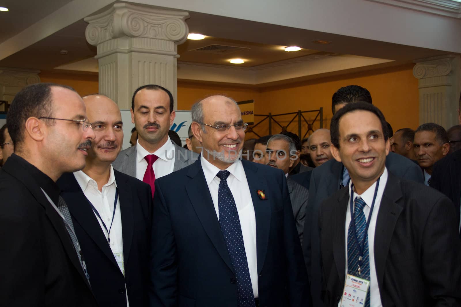 Hammamet – September 19: Mr Hamadi Jebali, Head of the Tunisian Government at the inauguration of the ICT4ALL Exibition held at the Congress and Exhibition Center of Medina-Hammamet in Yasmine Hammamet, Tunisia on September 19, 2012