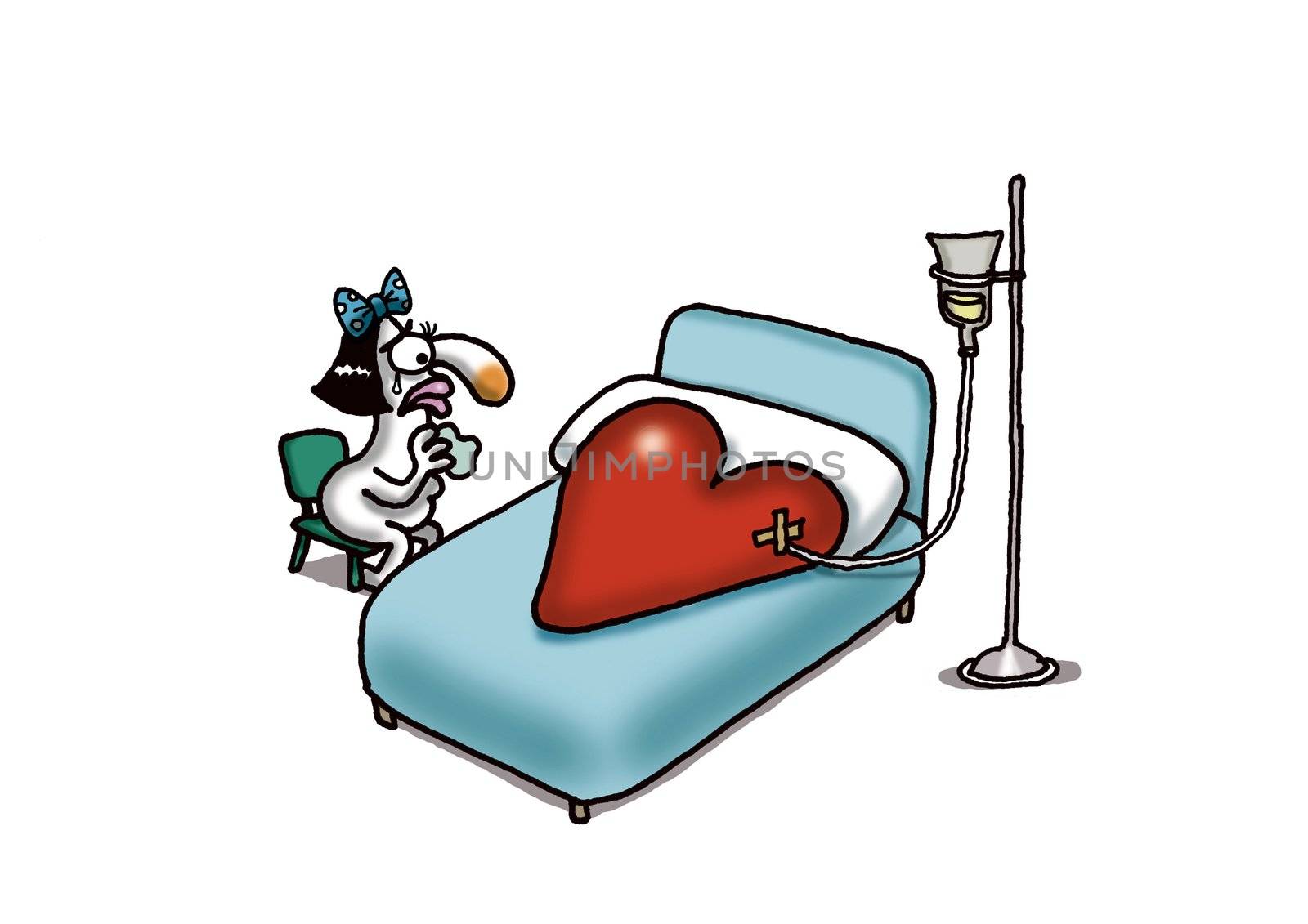 A humorous cartoon about Valentine's day and Love