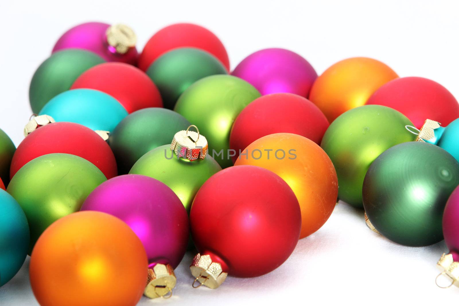 Colorful Christmas traditional globes by Farina6000