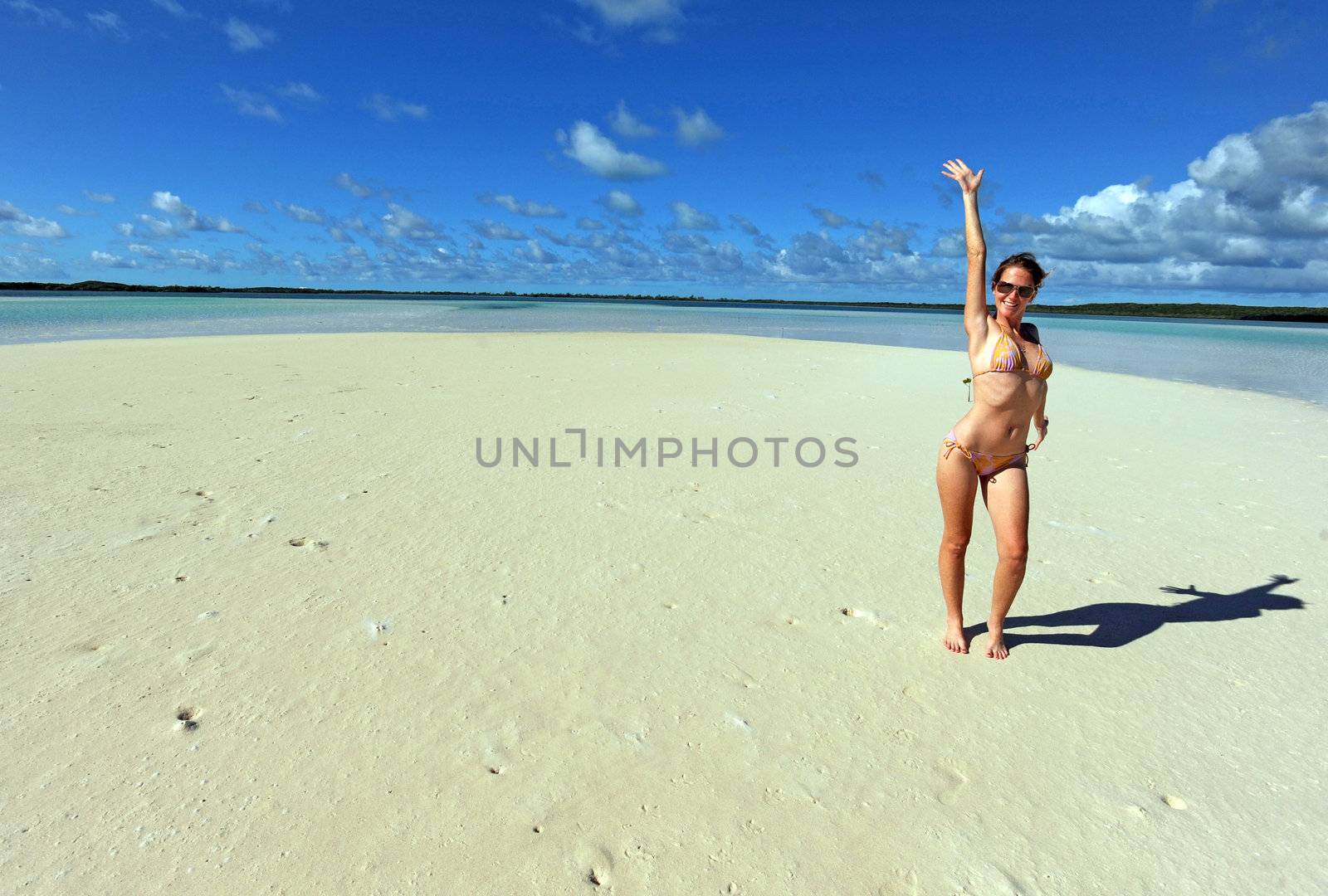 Woman wearing a bikini in a tropical paradise by ftlaudgirl