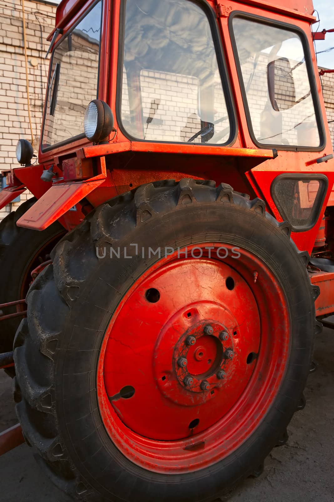 wheeled tractor by zhannaprokopeva