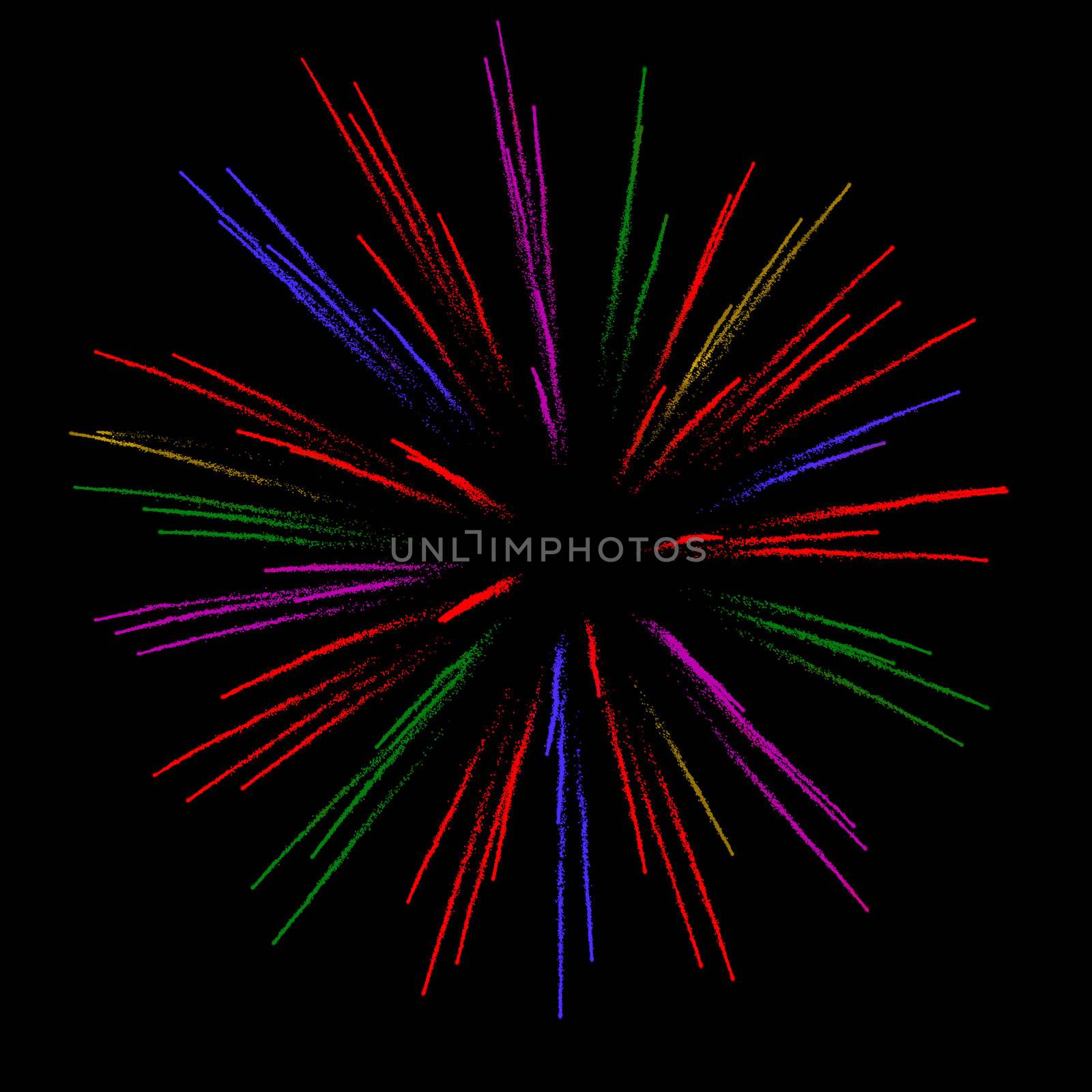 colorful fireworks by kokimk