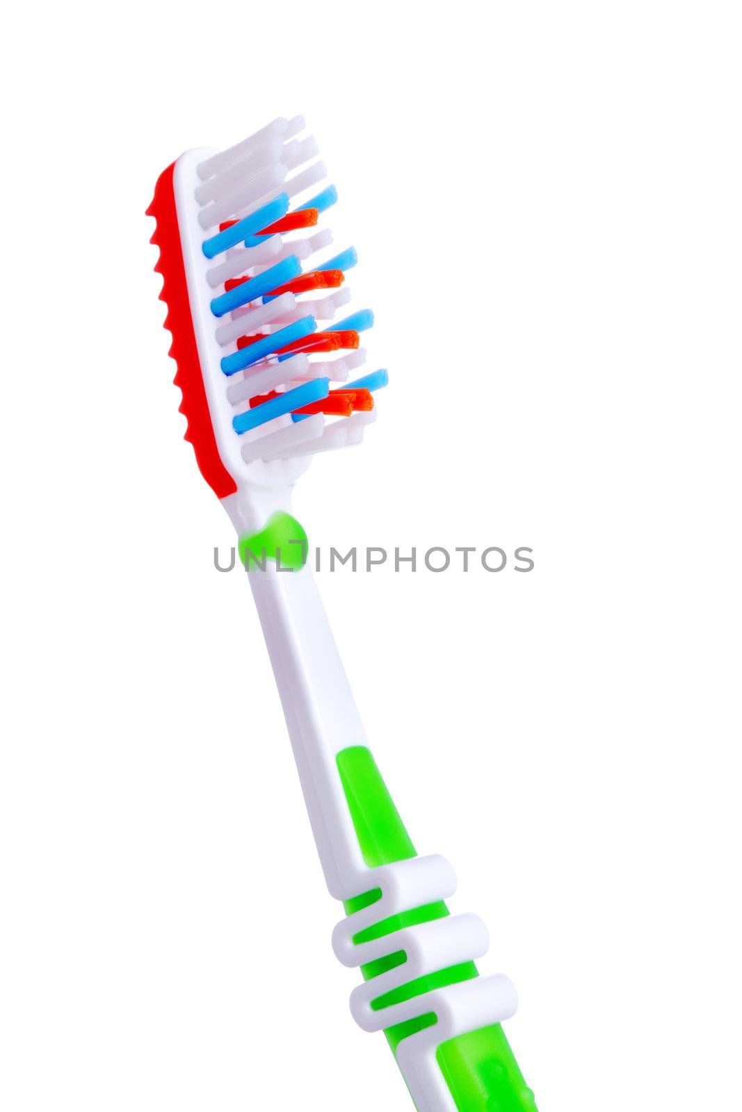colorful toothbrush isolated on white background