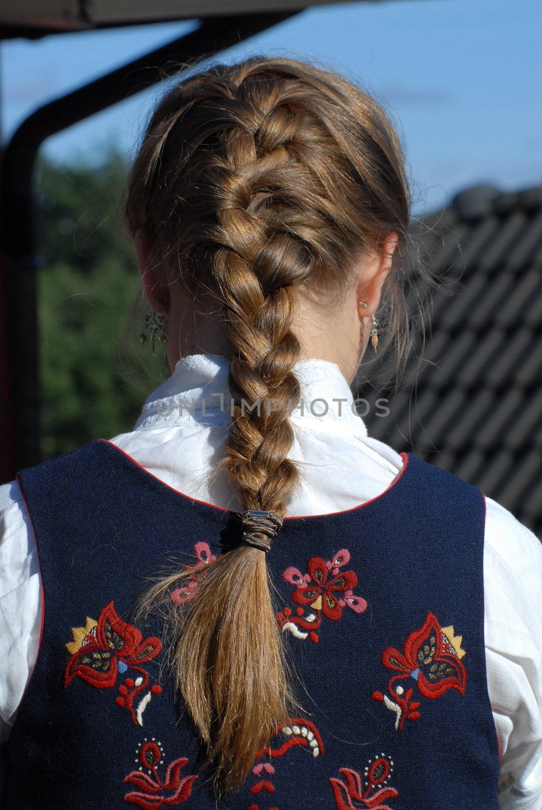 Girl with braid