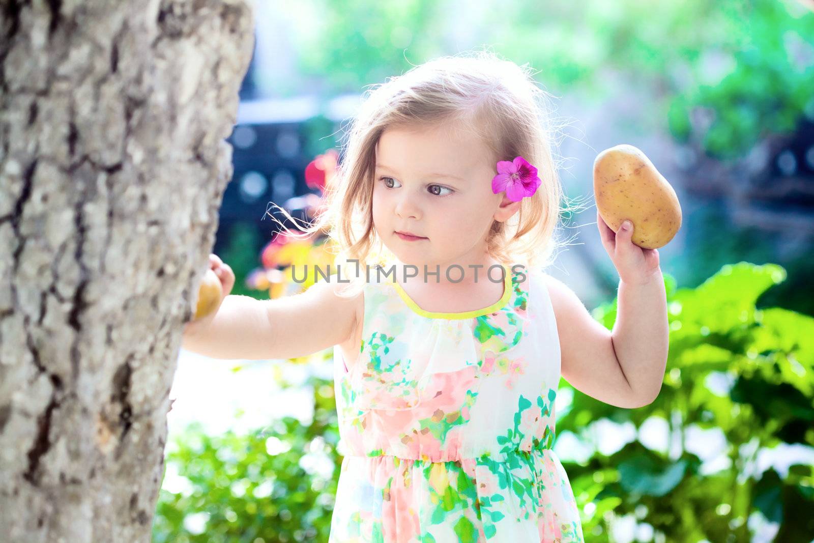 girl with a potato by kokimk