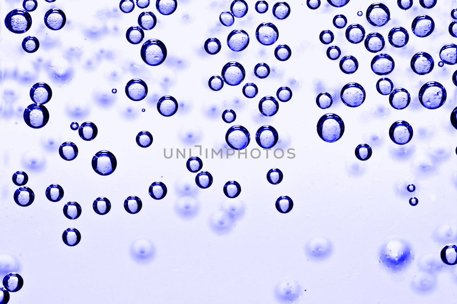 air bubbles in water, abstract close up photo