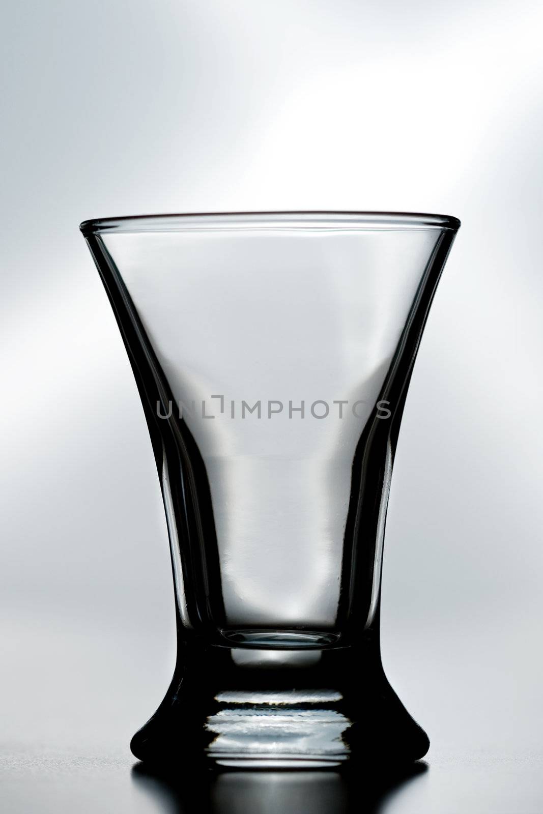 single empty shot glass