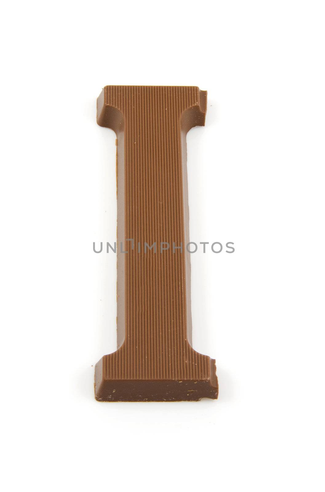 Chocolate letter I for Sinterklaas, event in the Dutch in december