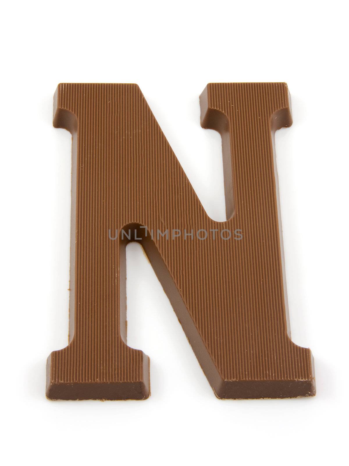 Chocolate letter N for Sinterklaas, event in the Dutch in december