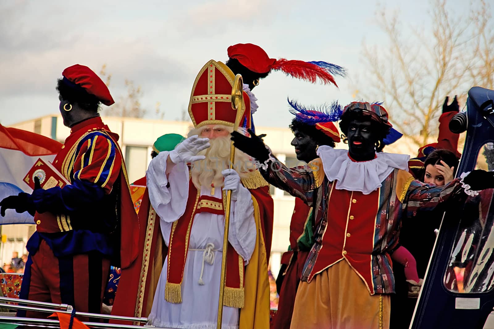 Sinterklaas entry in Holland, a typical Dutch event every year in november
