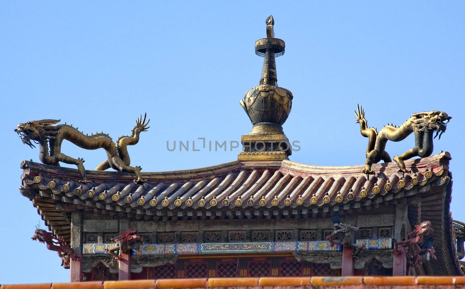 Gugong, Forbidden City Dragon Pavilion Roof Figures Decorations Emperor's Palace Beijing China

Resubmit--In response to comments from reviewer have further processed image to reduce noise, sharpen focus and adjust lighting.

Built in the 1400s in the Ming Dynasty