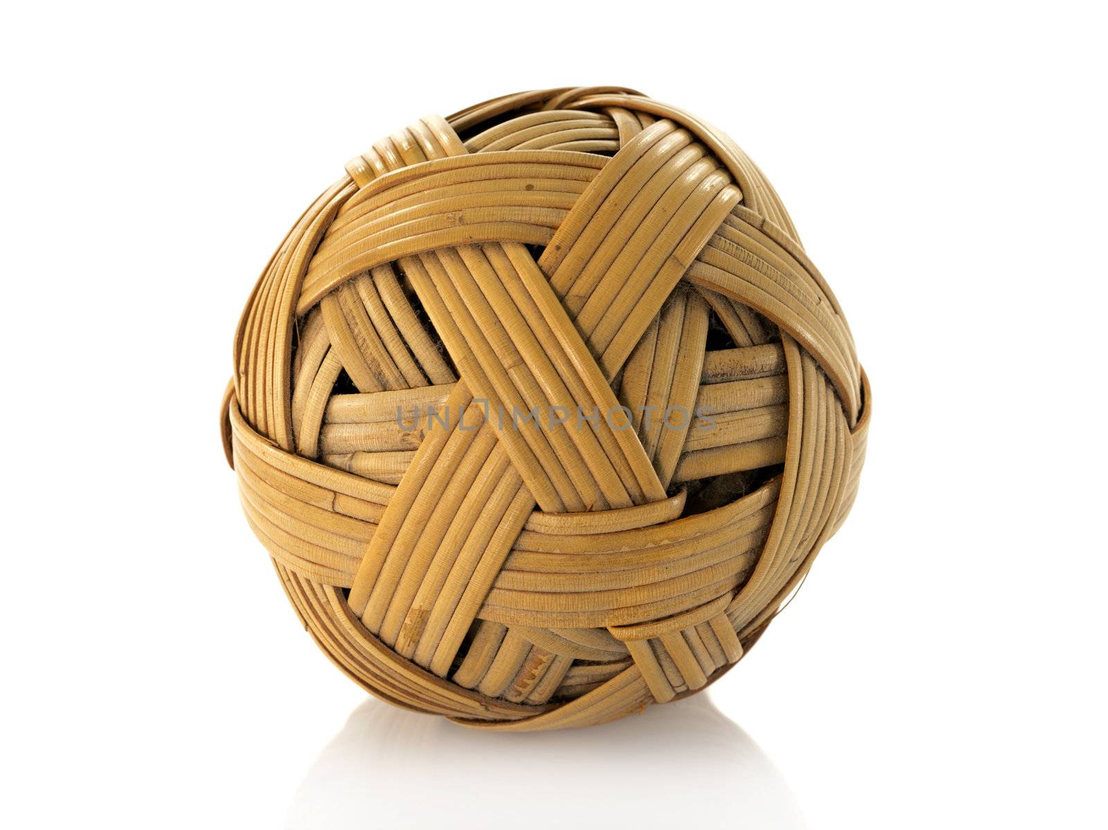 rattan ball used in asia sport sepak