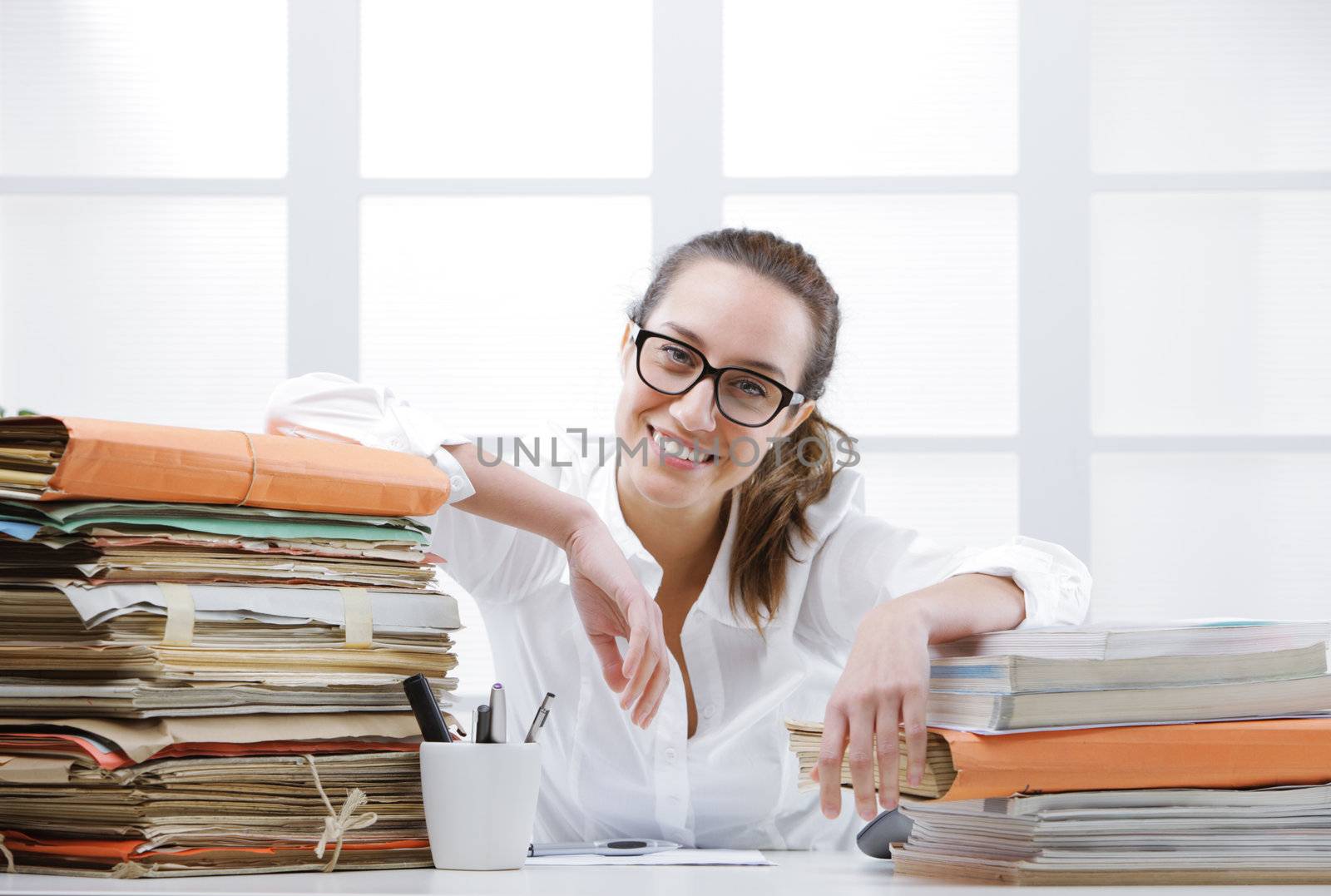 Portrait of an smiling Business woman at the office 