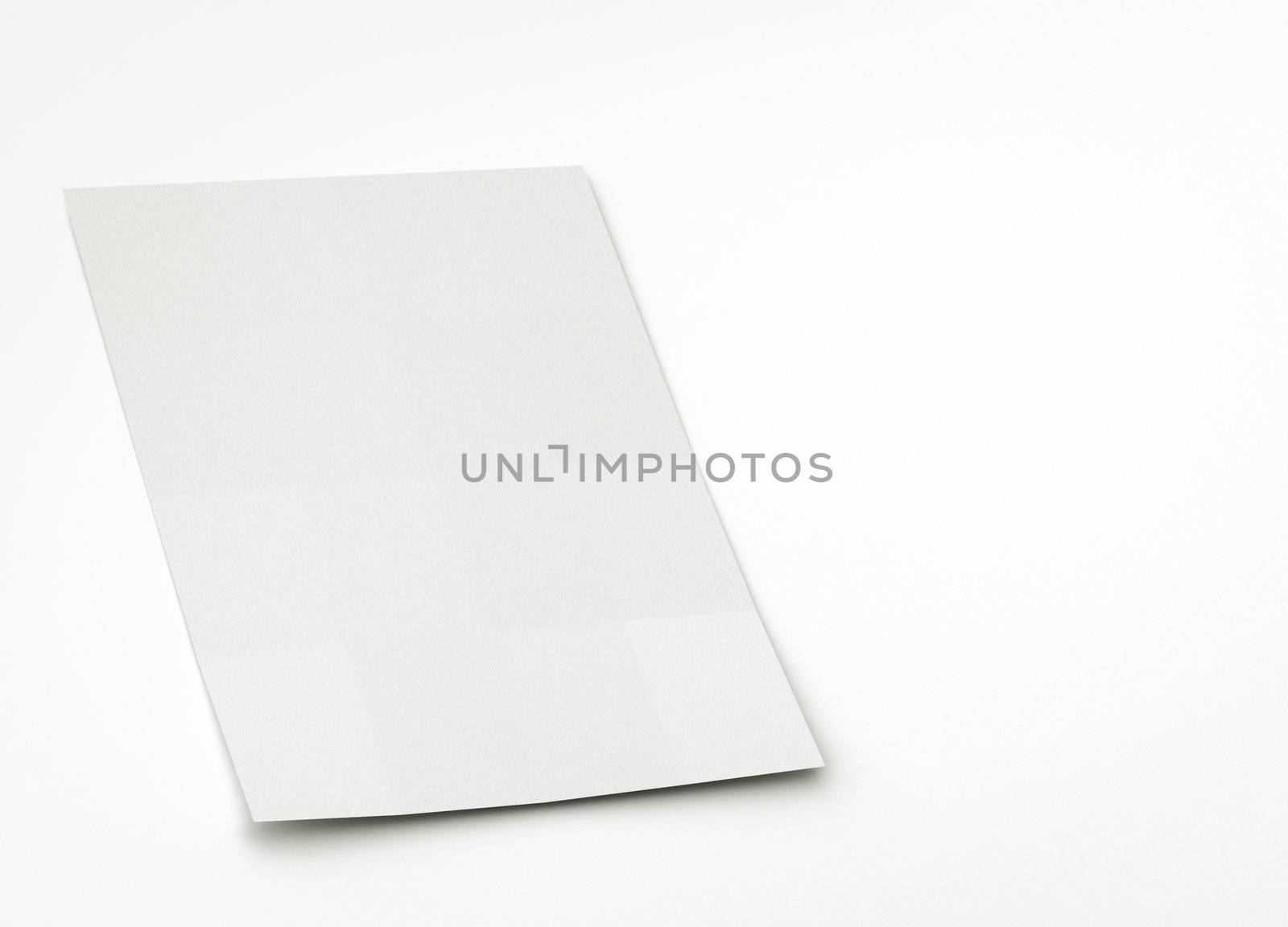 blank paper or brochure sheet, to replace with image.
