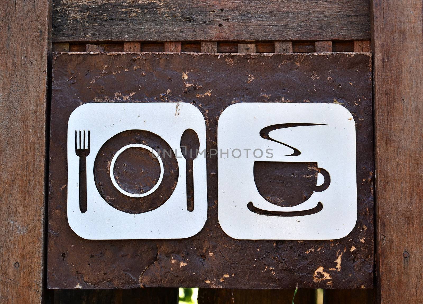 food and beverage sign board