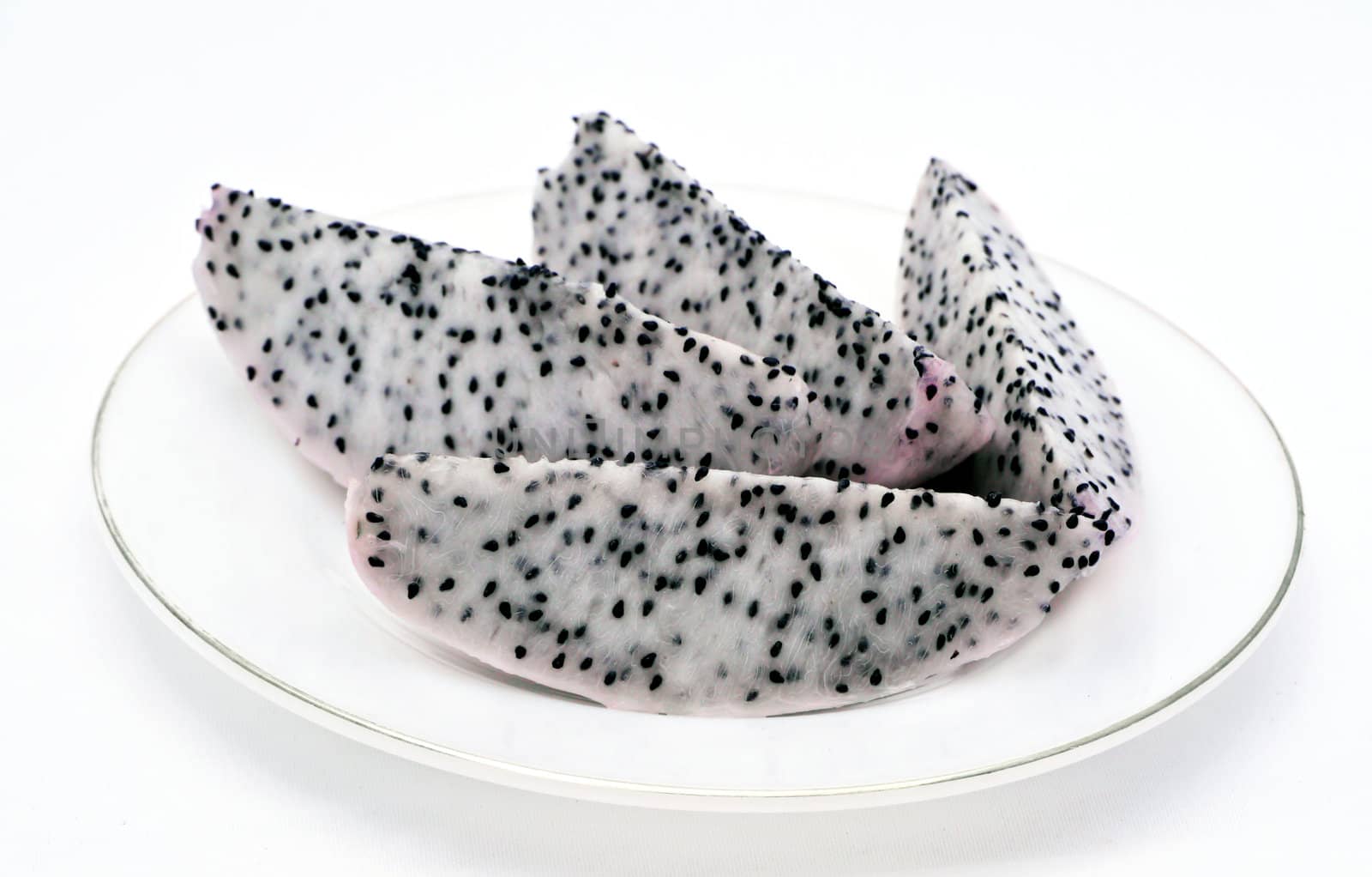 Dragon fruit isolated on white background  by Noppharat_th
