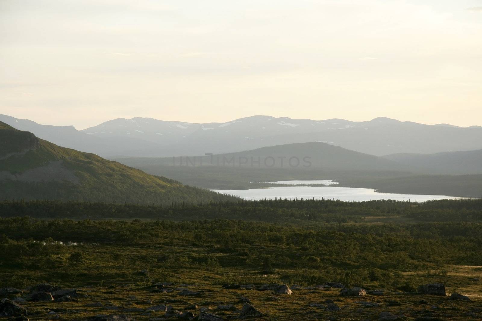 Beautiful mountain landscape of Sweden