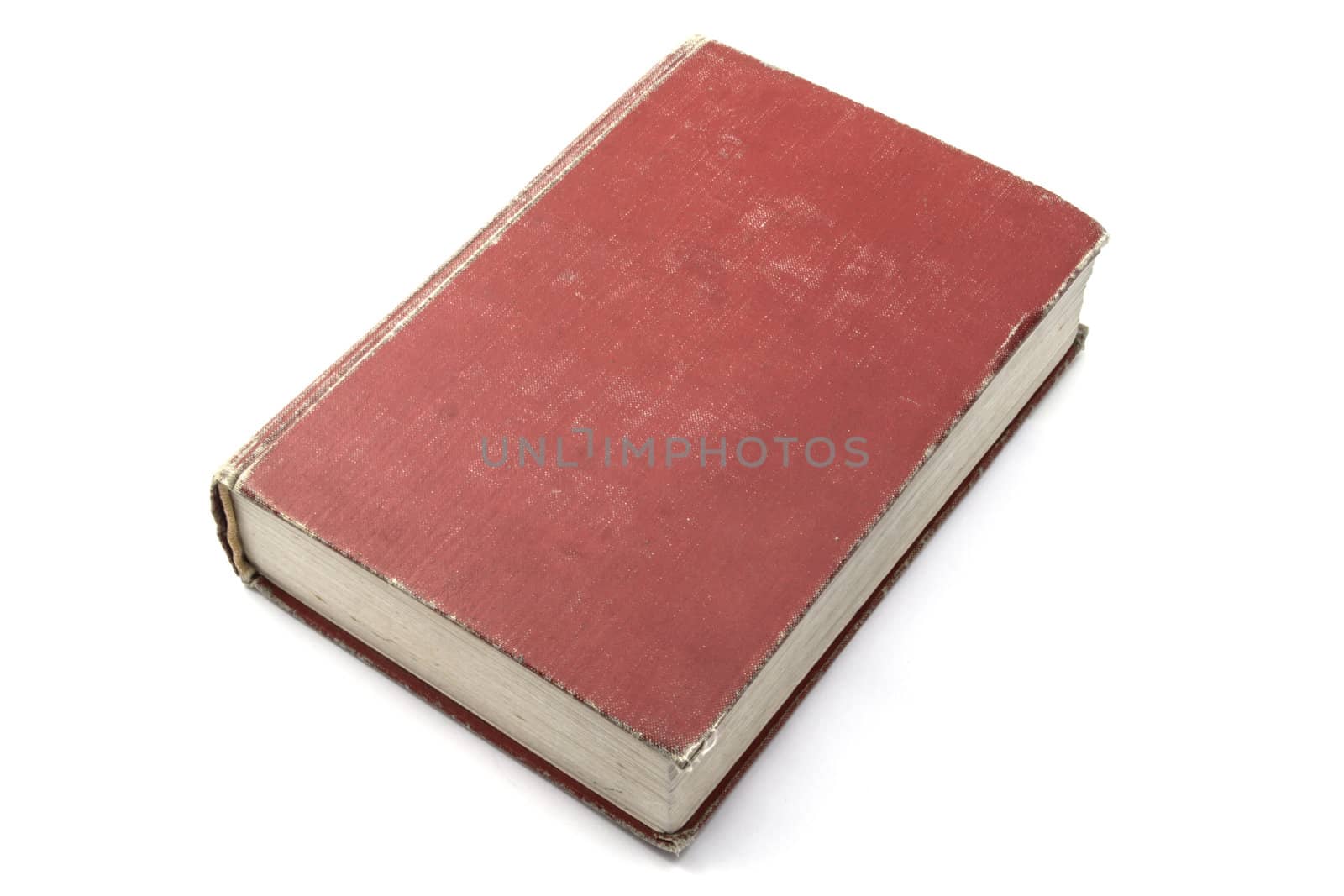 Red book isolated on white