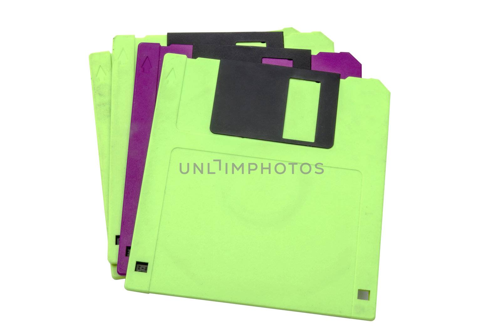 Computer floppy disk isolated on white background 