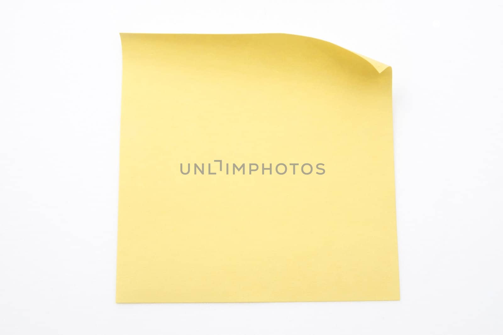 memo paper isolated on white background 