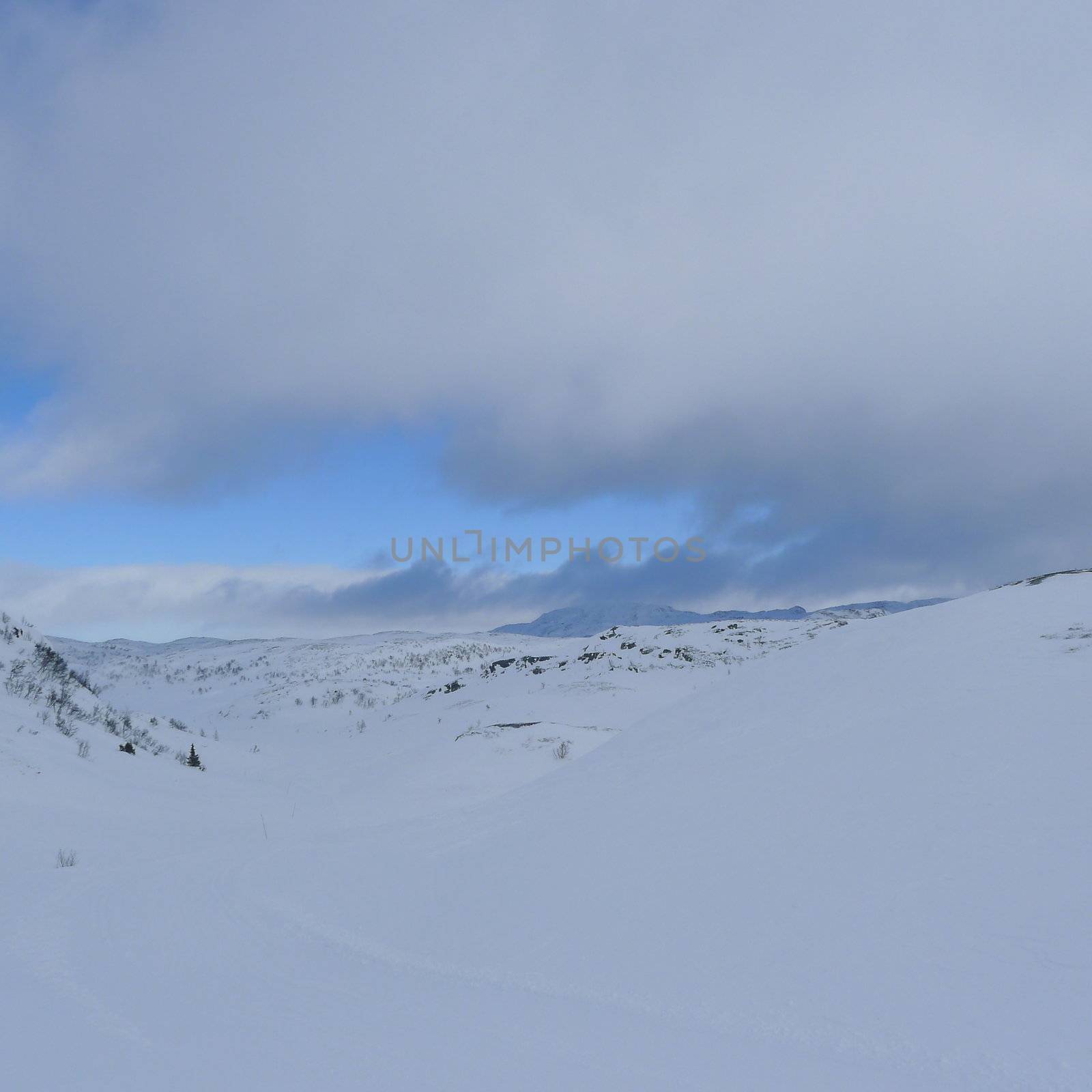 Winter mountains