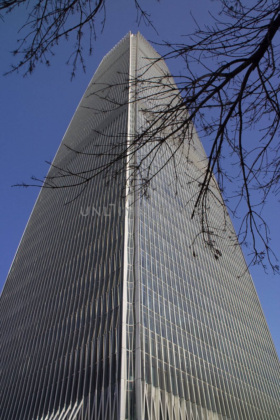 Beijing Skyscraper Guomao Central Business District Beijing Chin by bill_perry