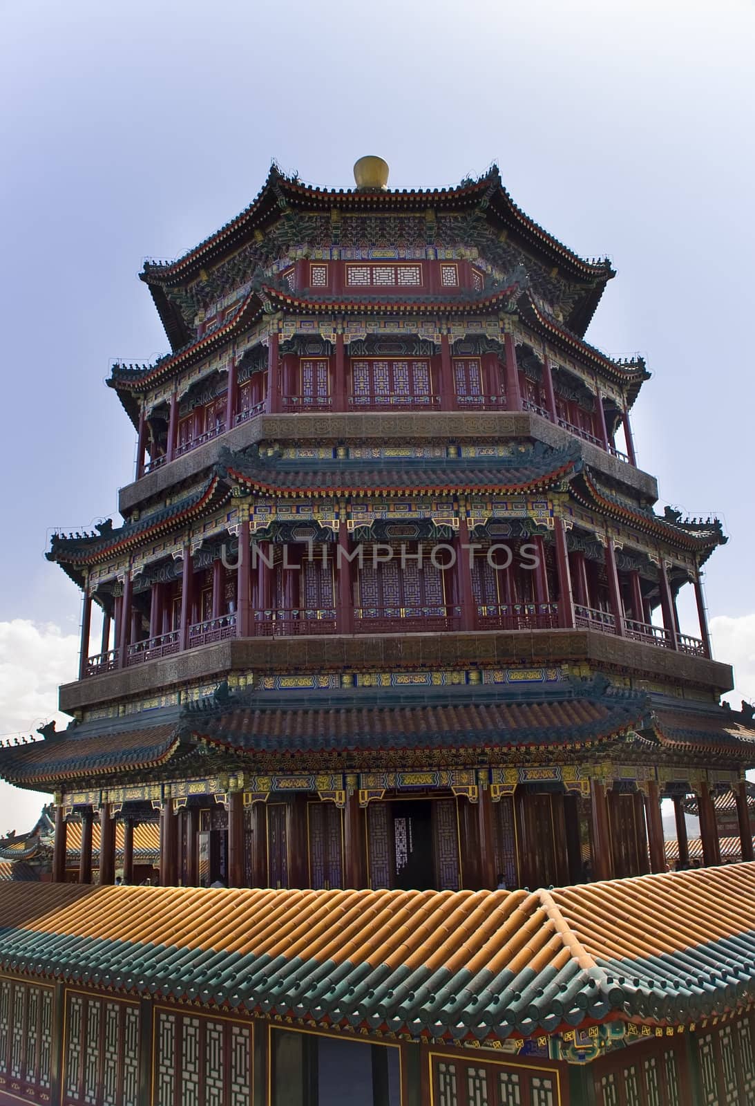 Longevity Hill Tower of the Fragrance of the Buddha Summer Palace Beijing China