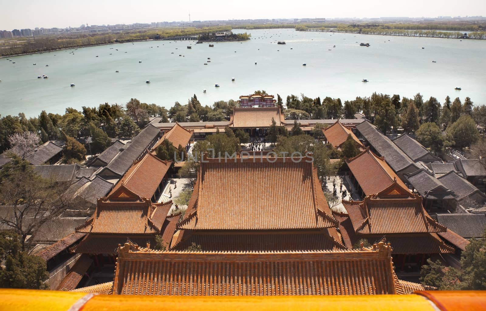 Kunming Lake from Longevity Hill Summer Palace Beijing China by bill_perry