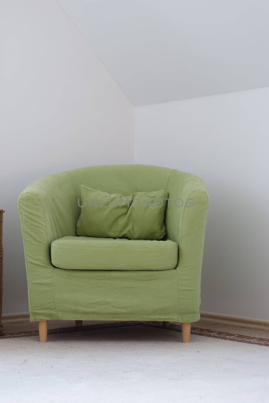 green chair