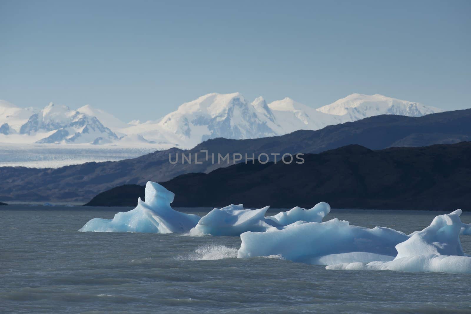 Iceberg floating on the Lake Argentino by faabi