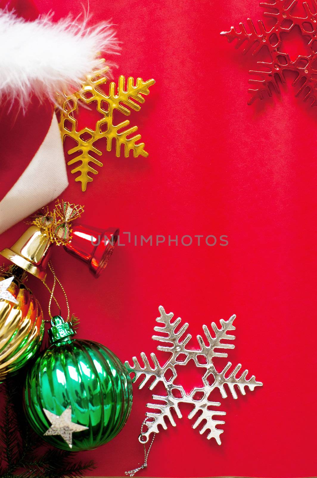 Christmas decoration background by ponsulak