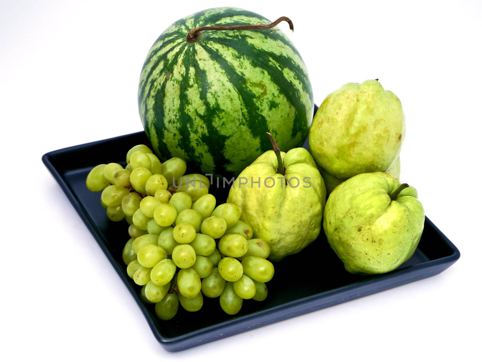 Green fruit for healthy, on isolate white background. by Noppharat_th