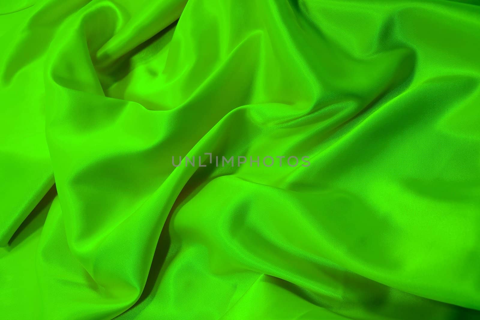 green silk material