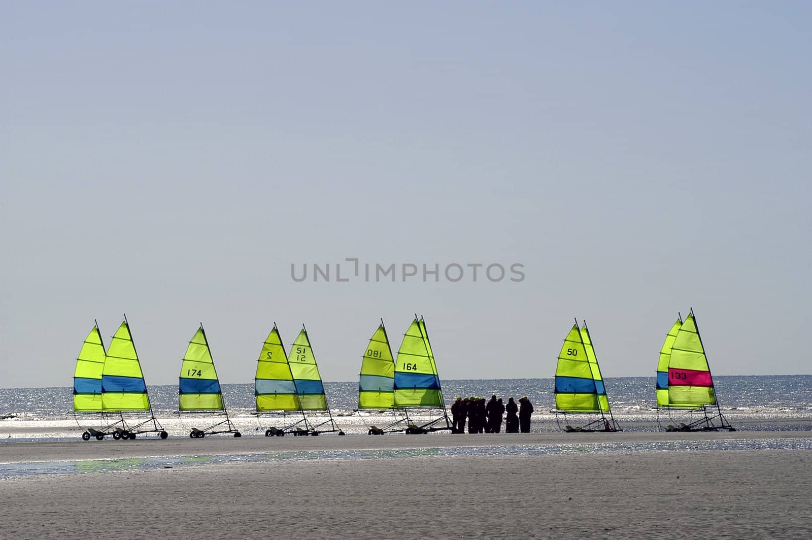 sailing on the beach