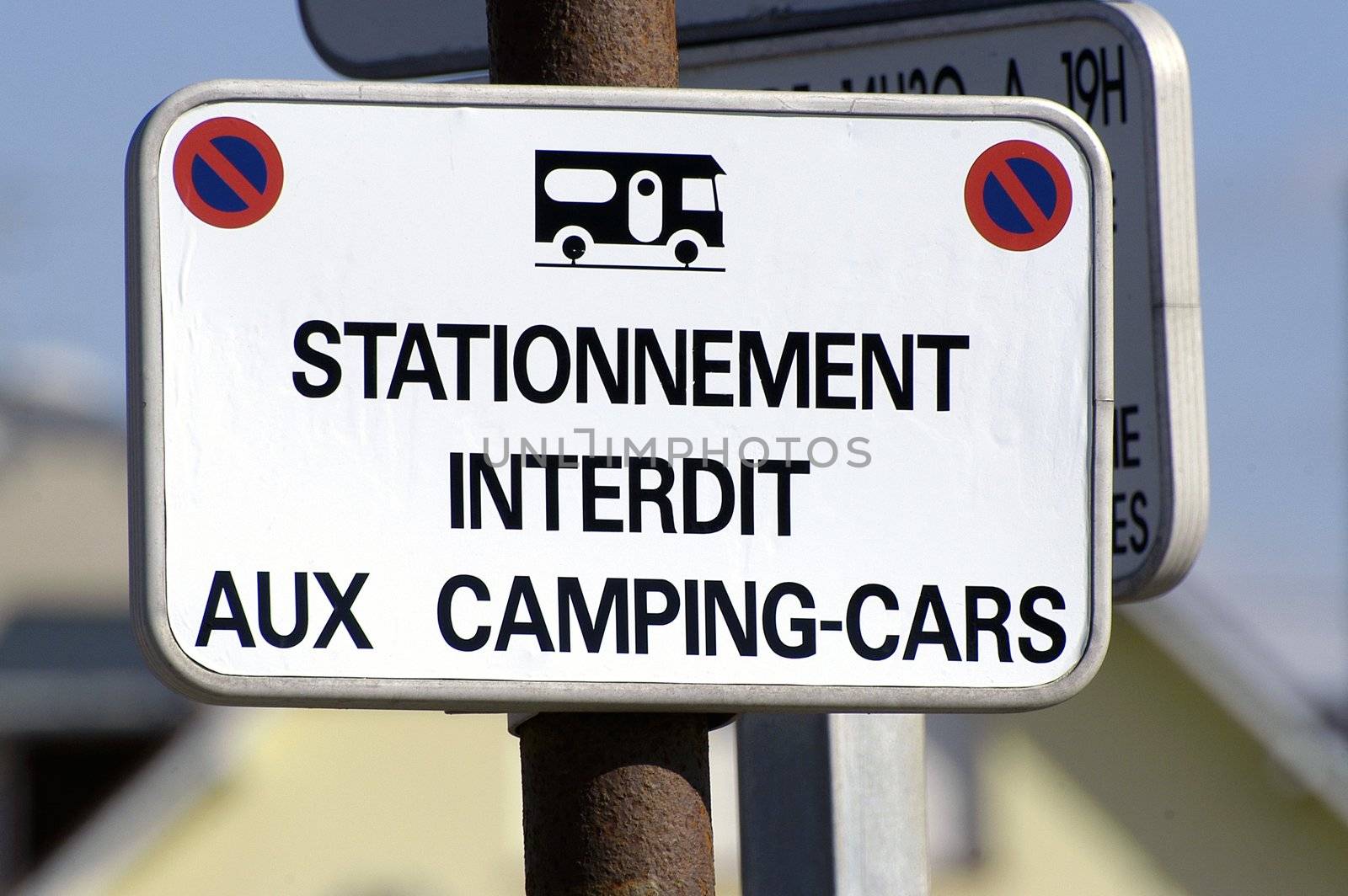 no parking with the motor home                               