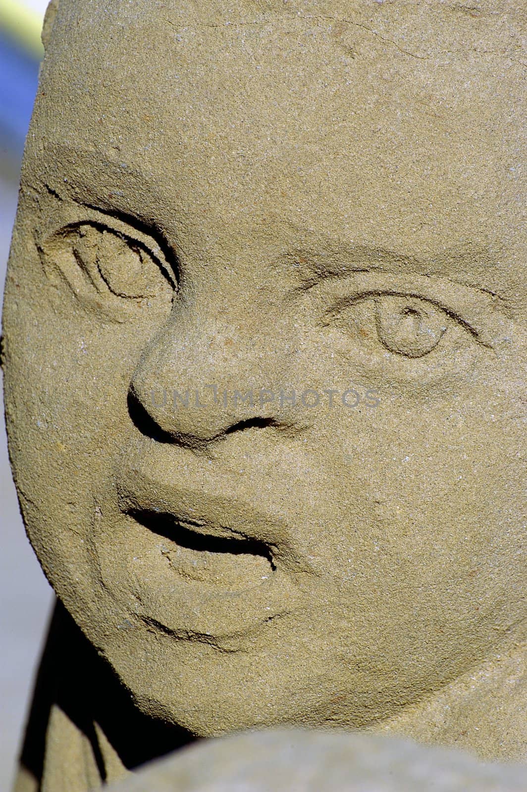 exposure of sand sculptures in France to Touquet on the topic of Africa